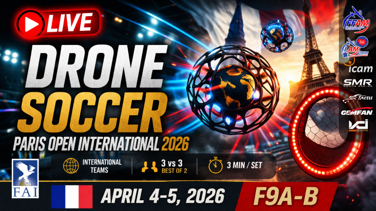 Paris Open International Drone Soccer F9A-B : une première historique en France